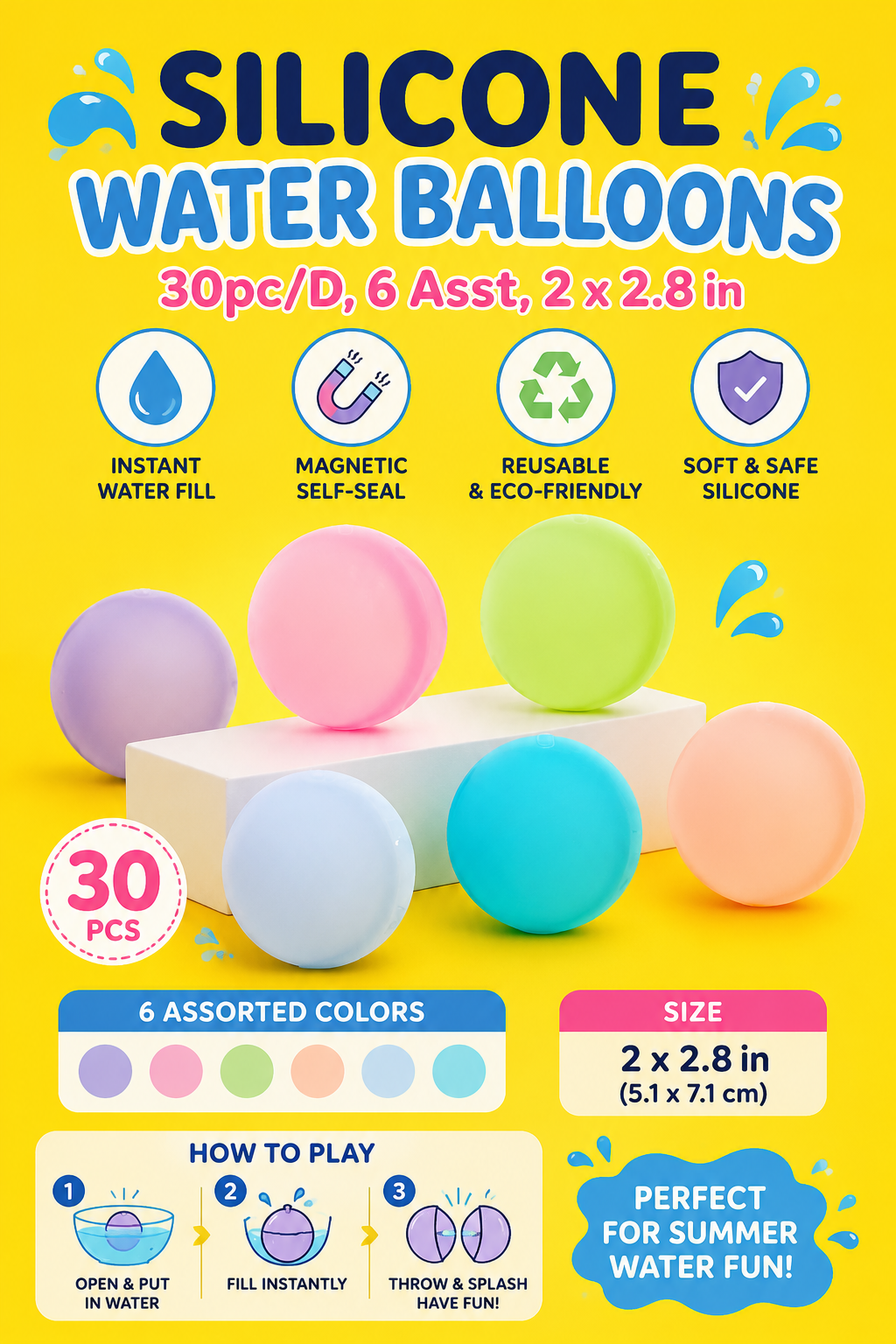 Summer SiliconeWaterBalloons