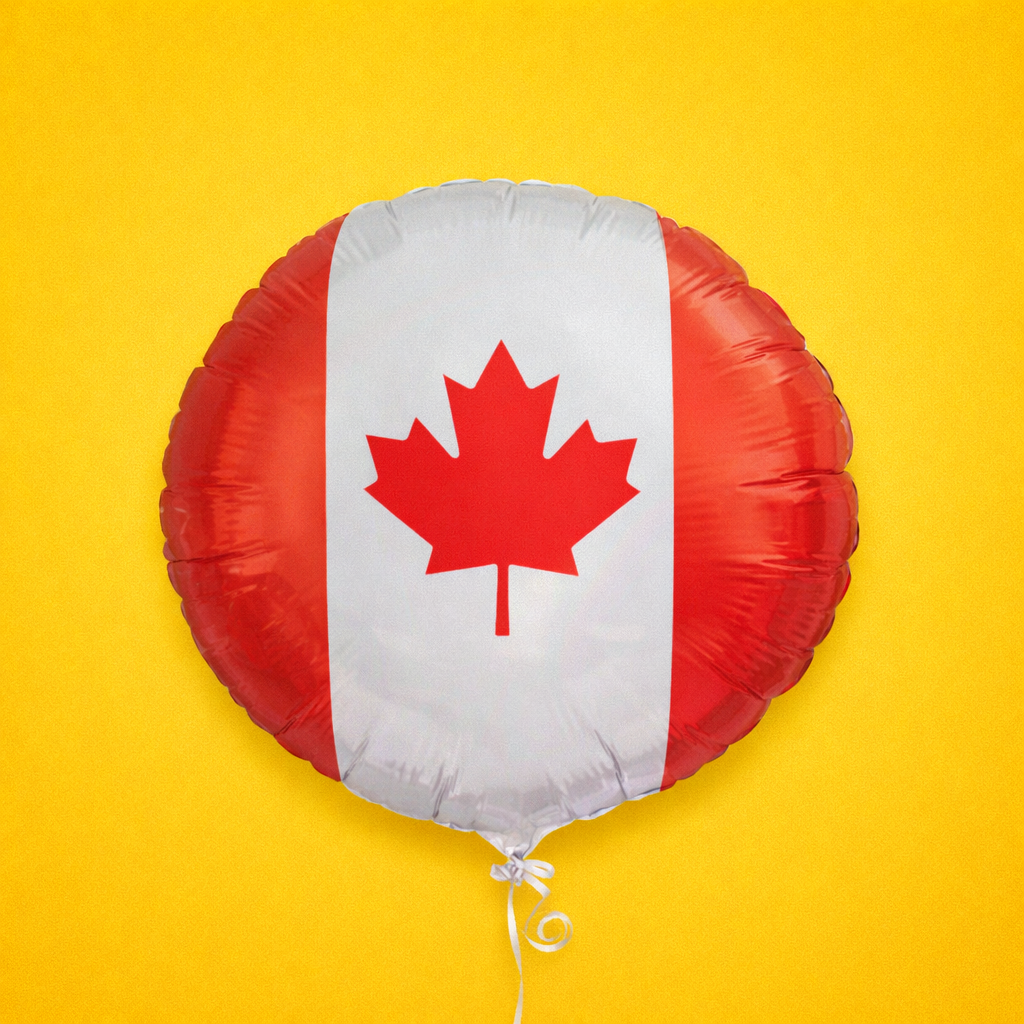 18-Round Balloon - Canada Day
