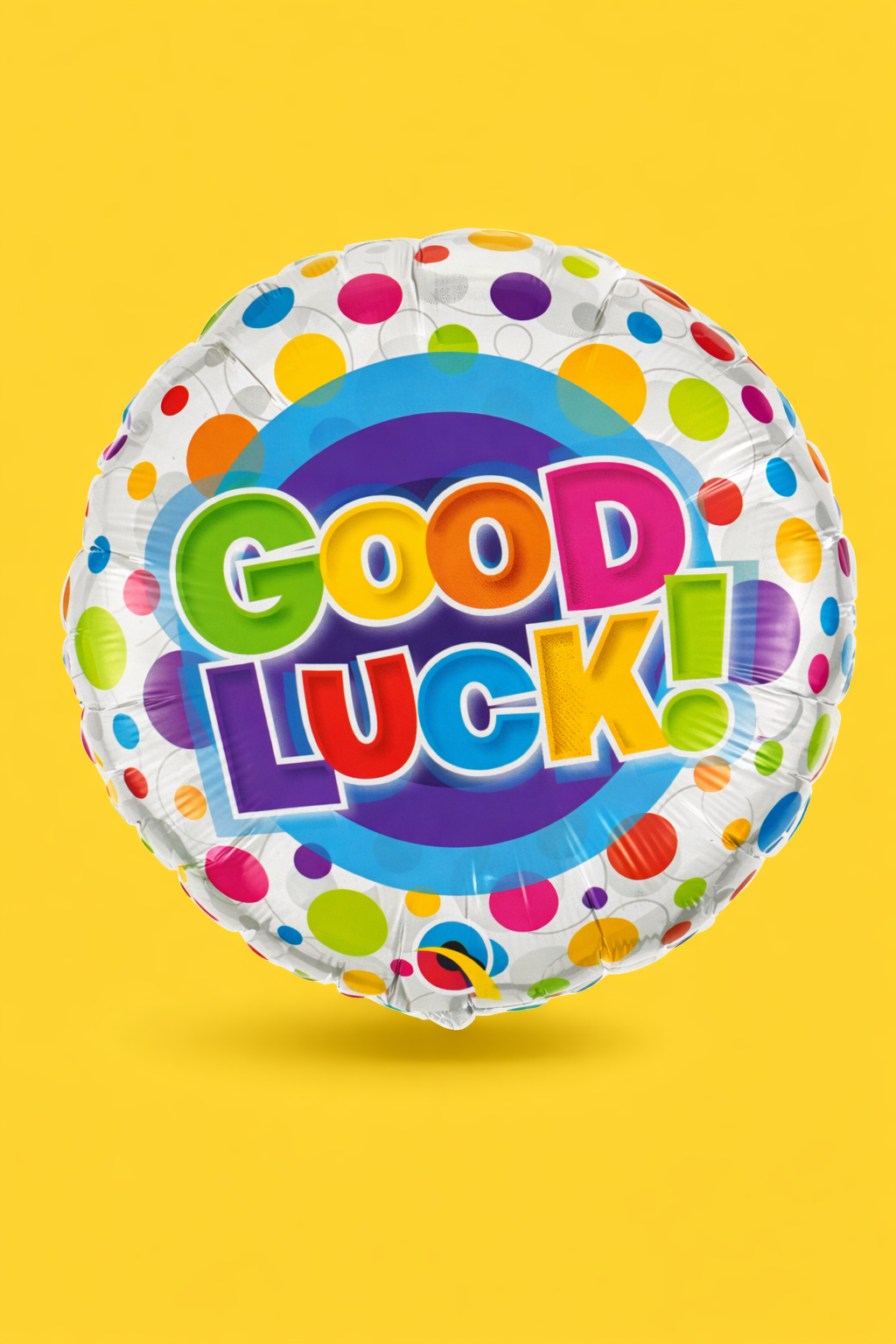18-Round Balloon - Good Luck Colorful Dots