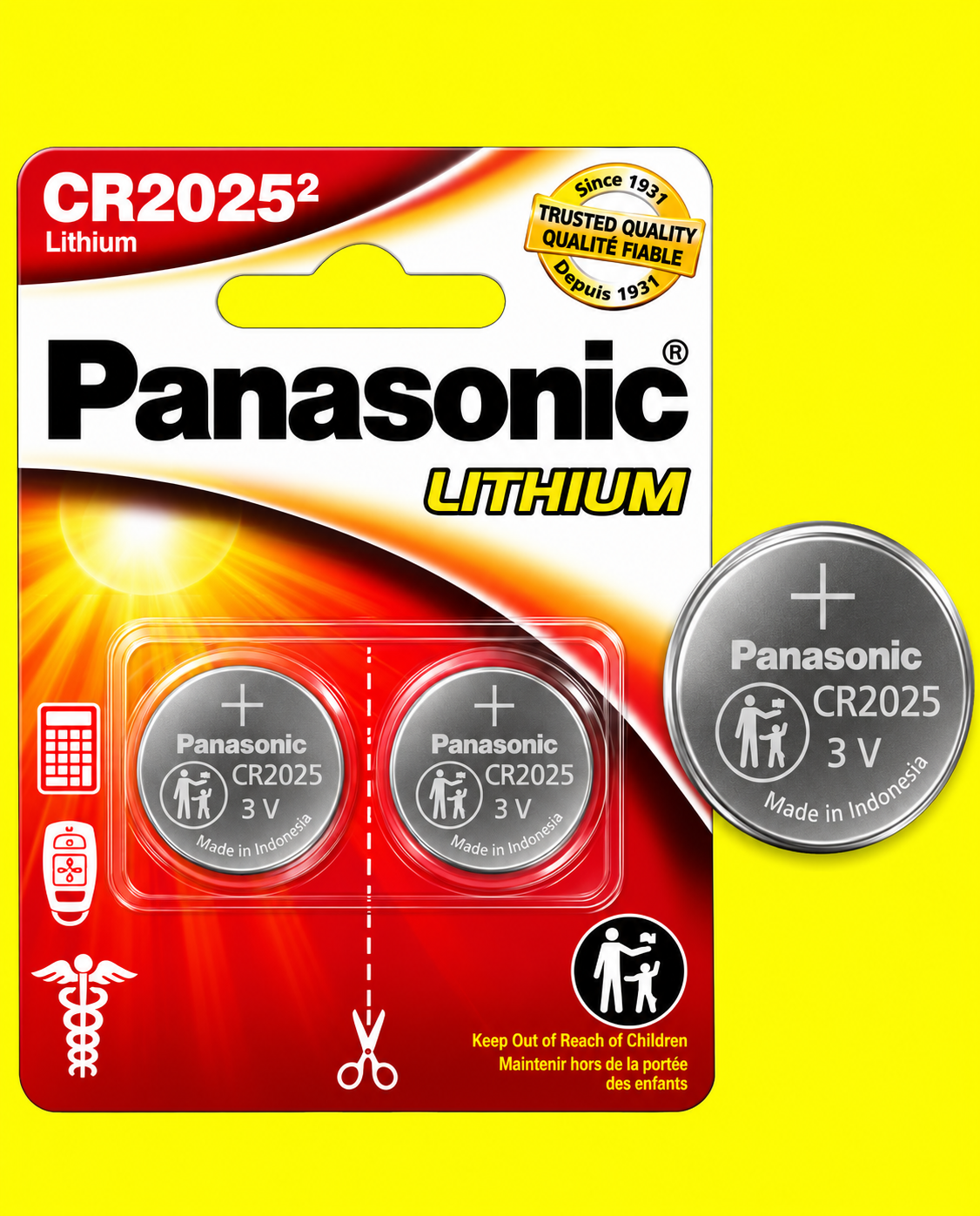 Electric Accessories - CR2025 Coin Cell Batteries
