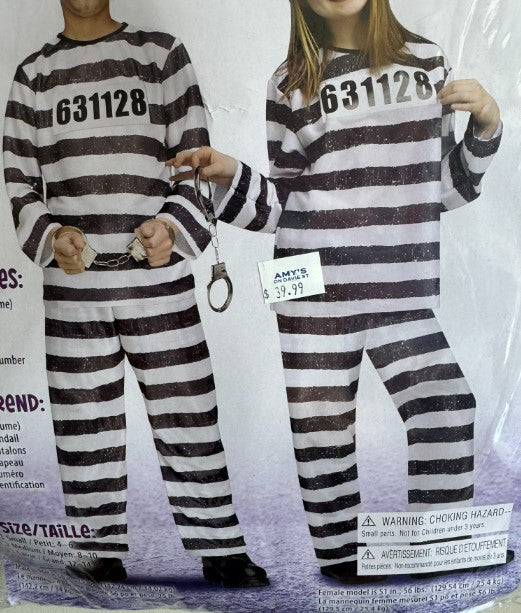 Party Costume - Child Prisoner costume.