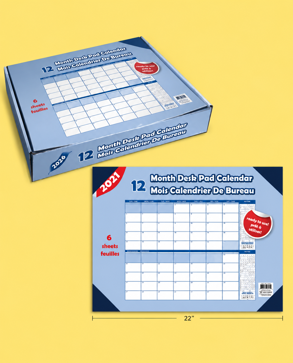 Office Supplies - Desk Pad Calendar