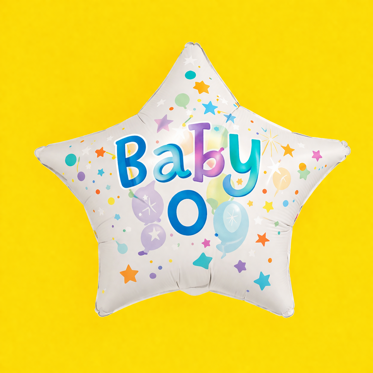 18-Mylar Balloon - Baby Boy Star