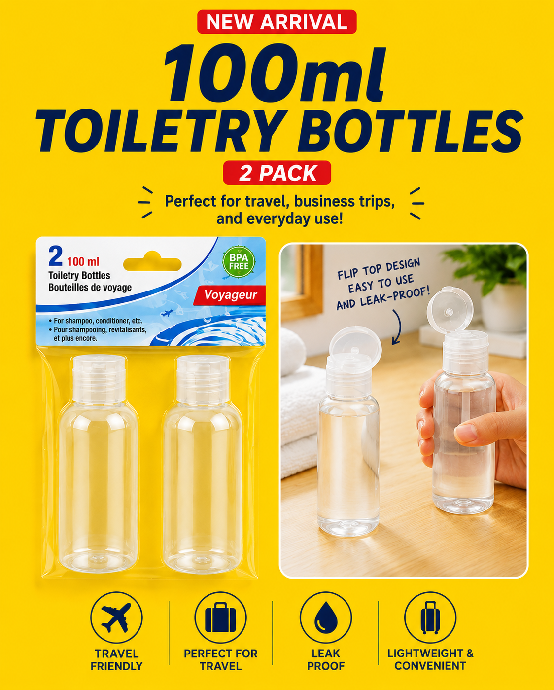 Flip Top Bottle