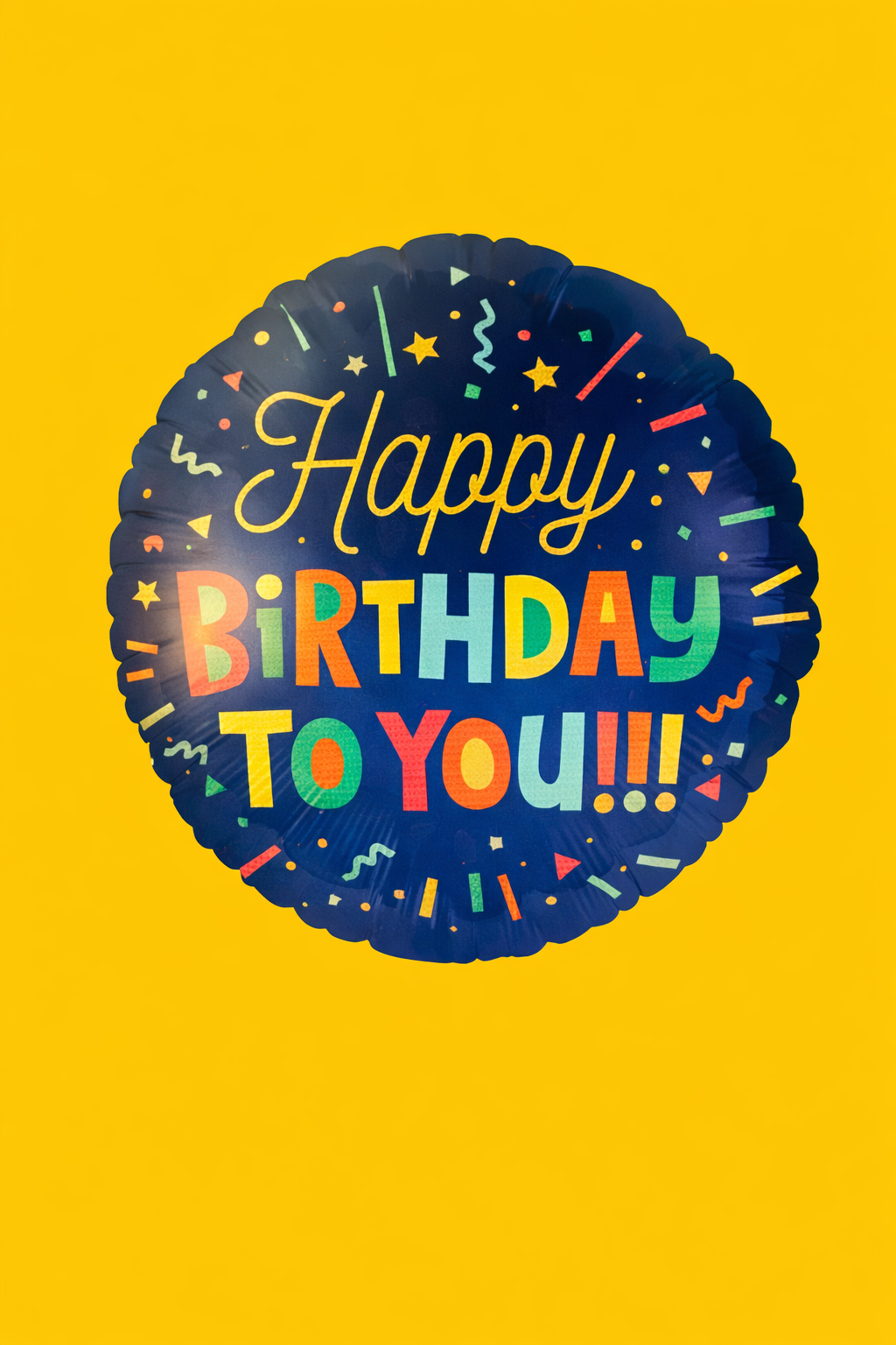 18-Mylar Balloon - Happy Birthday Blocks