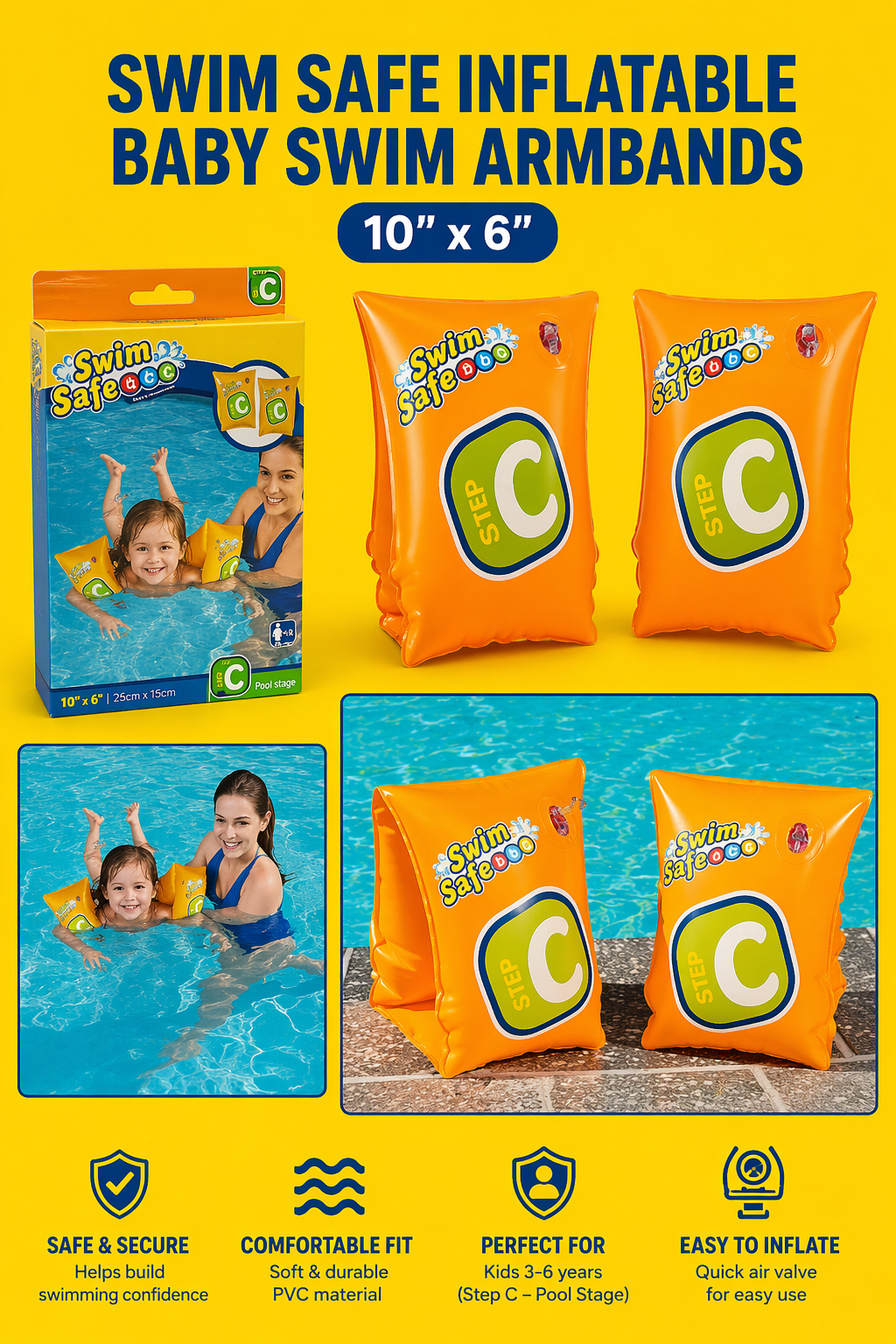 Inflatabe Child Swim Armbands