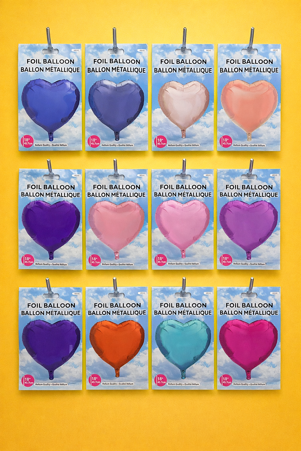 18-Mylar Balloon- Heart Balloon -- Gold