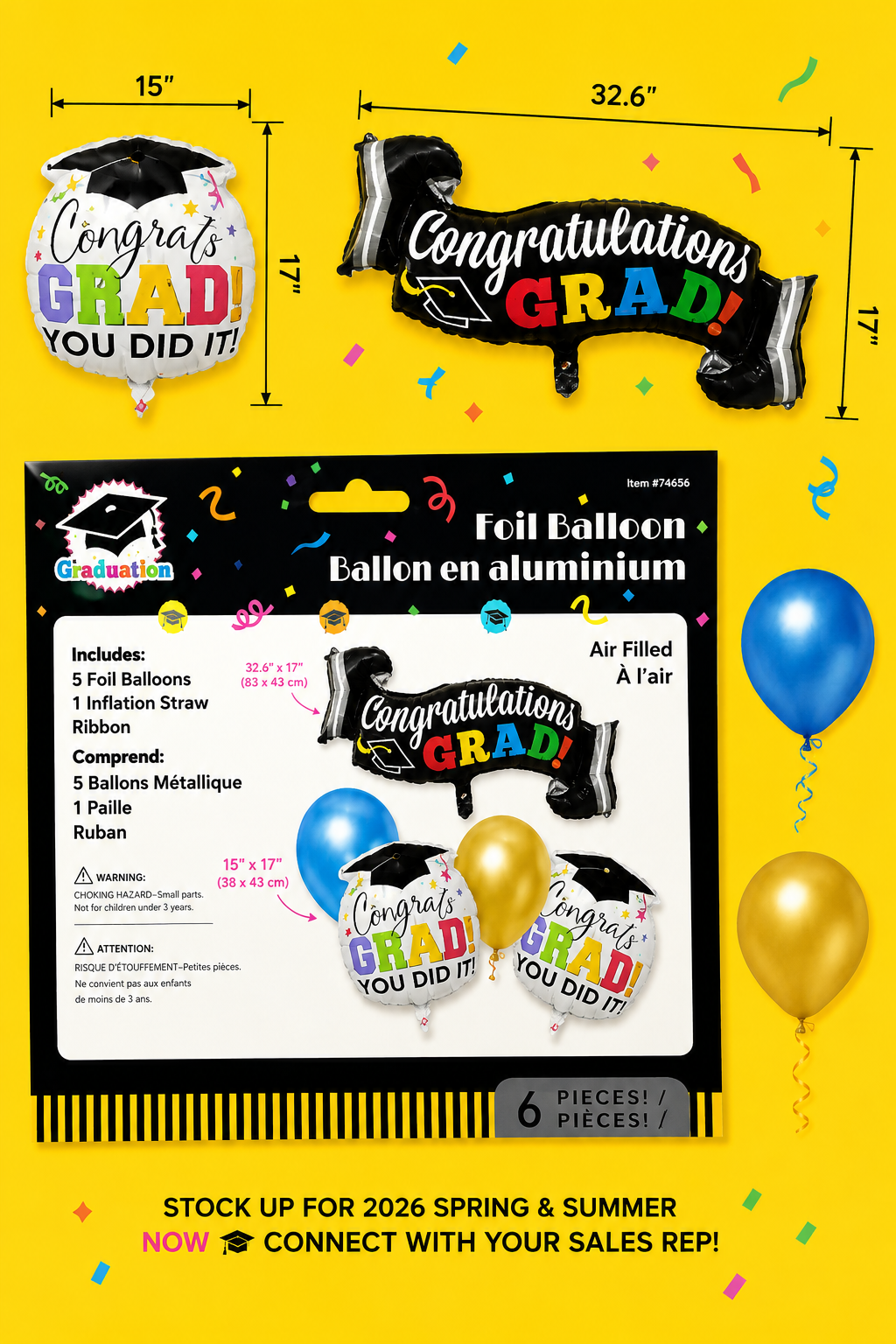 Balloon 5 set for Graduation