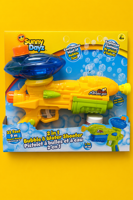 Summer & Bubble Water shooter 2 in 1