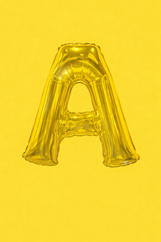 34" Foil Letter Balloon -- Gold