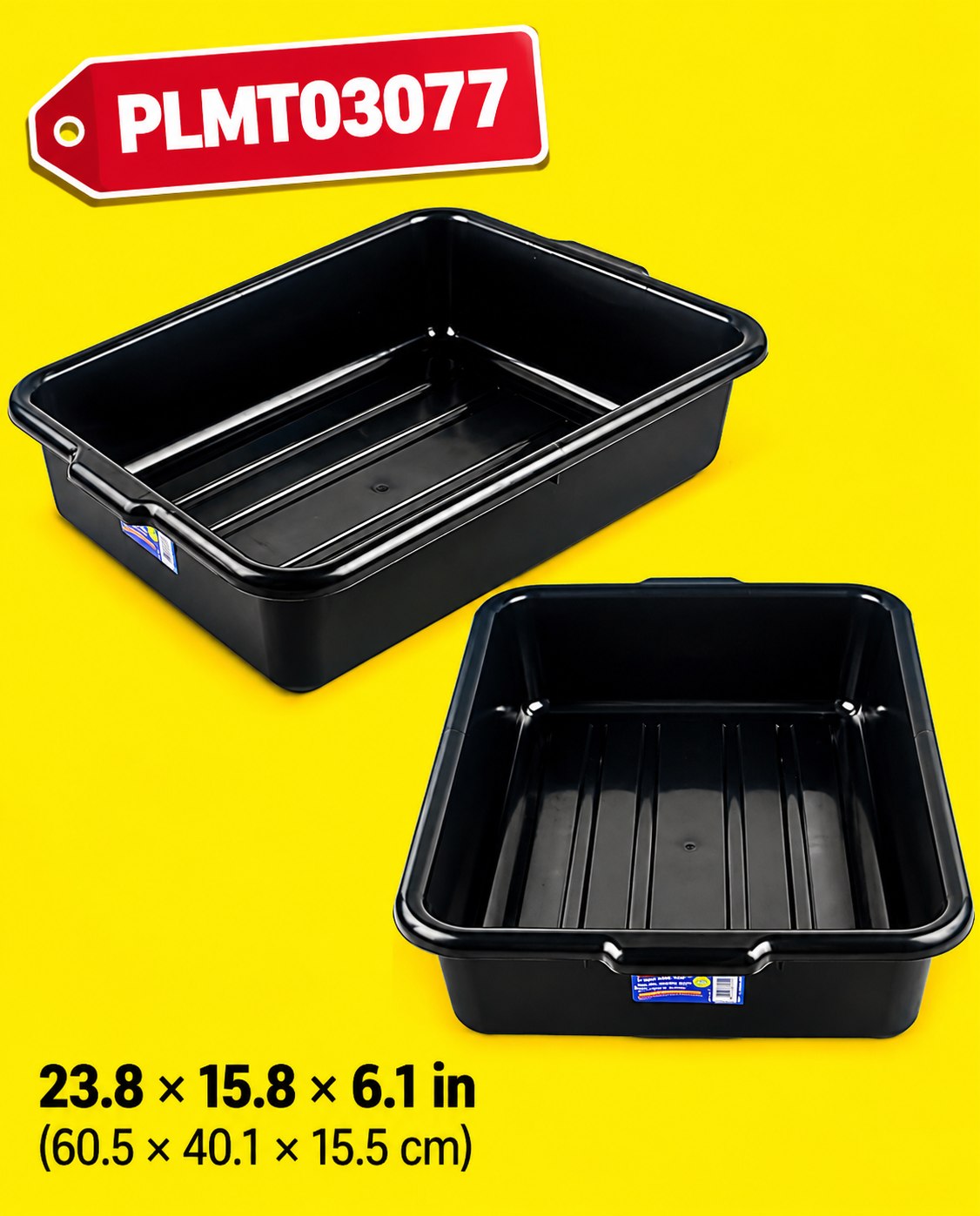Everyday Items - Black Jumbo Dish Pan