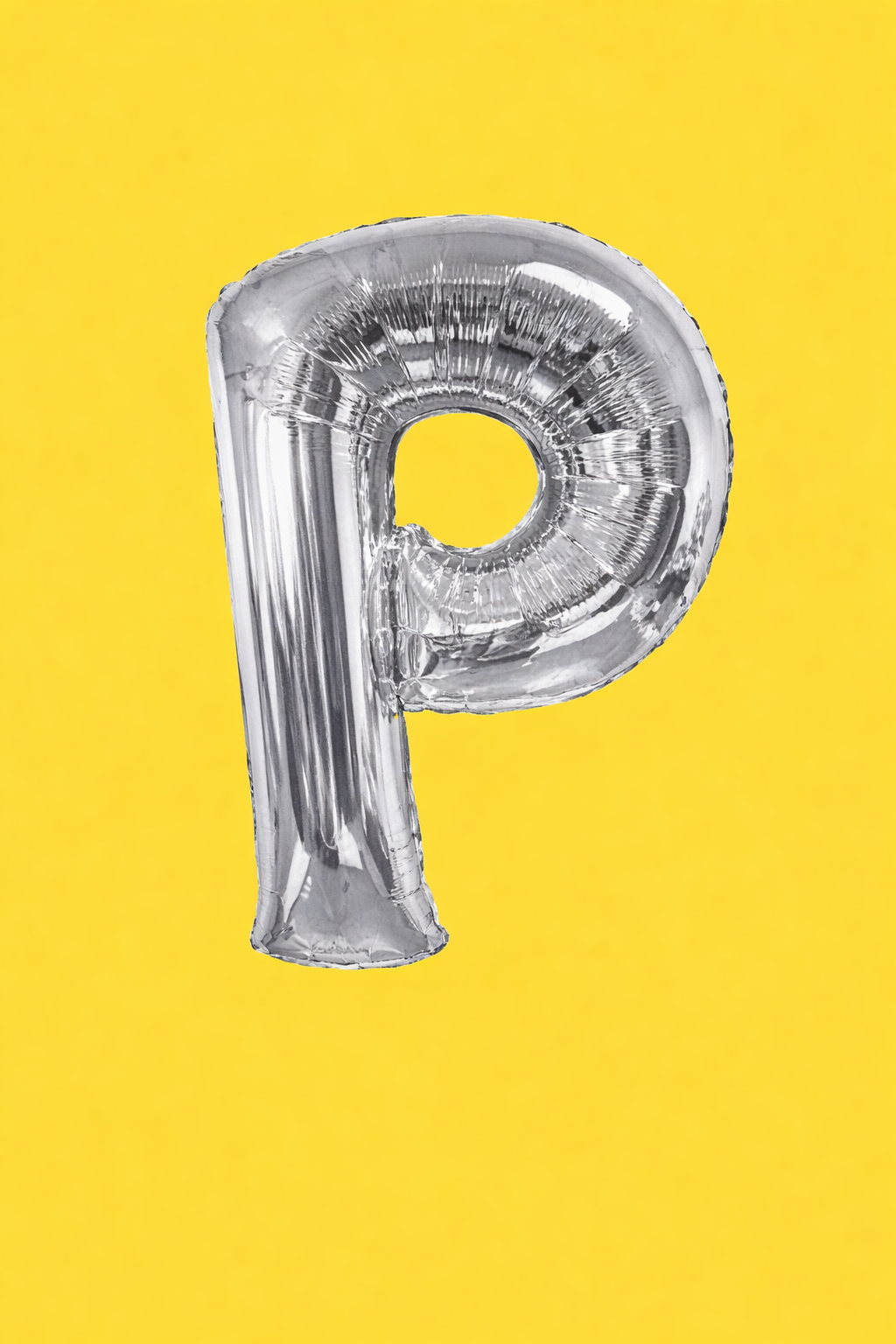 34" Foil Letter Balloon -- Silver