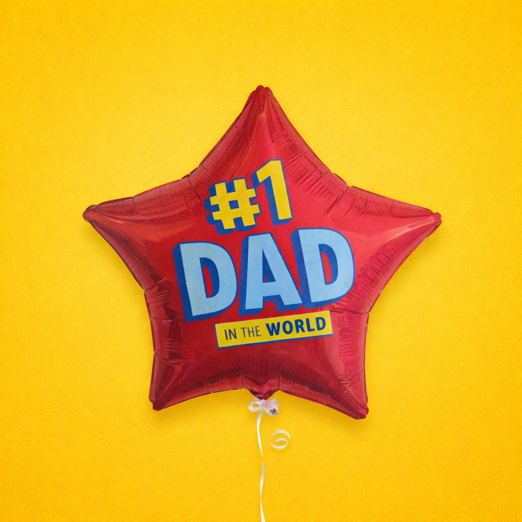 18-Mylar Balloon - #1 DAD