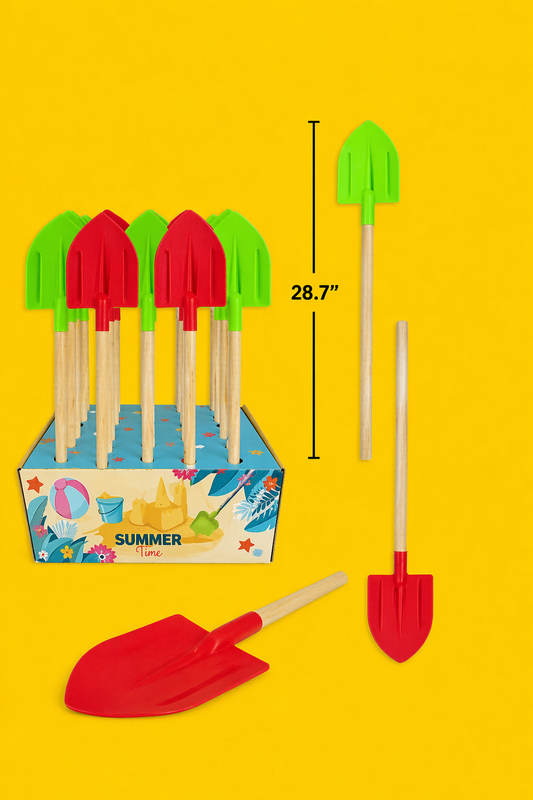 Wooden Handle Garden Shovel Beach Toy