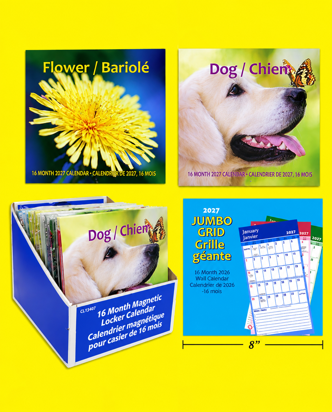 Office Supplies -  Magnetic Locker Calendar