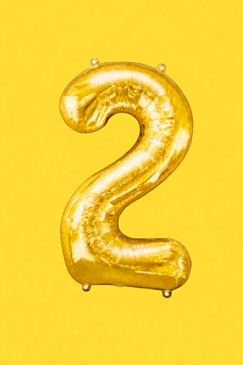34” Foil Number Balloon- Gold