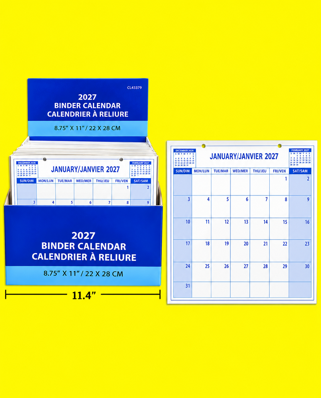 Office Supplies - Month Binder Calendar