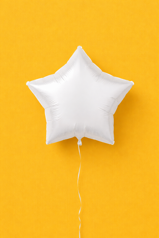 18" Foil Balloon - Star White