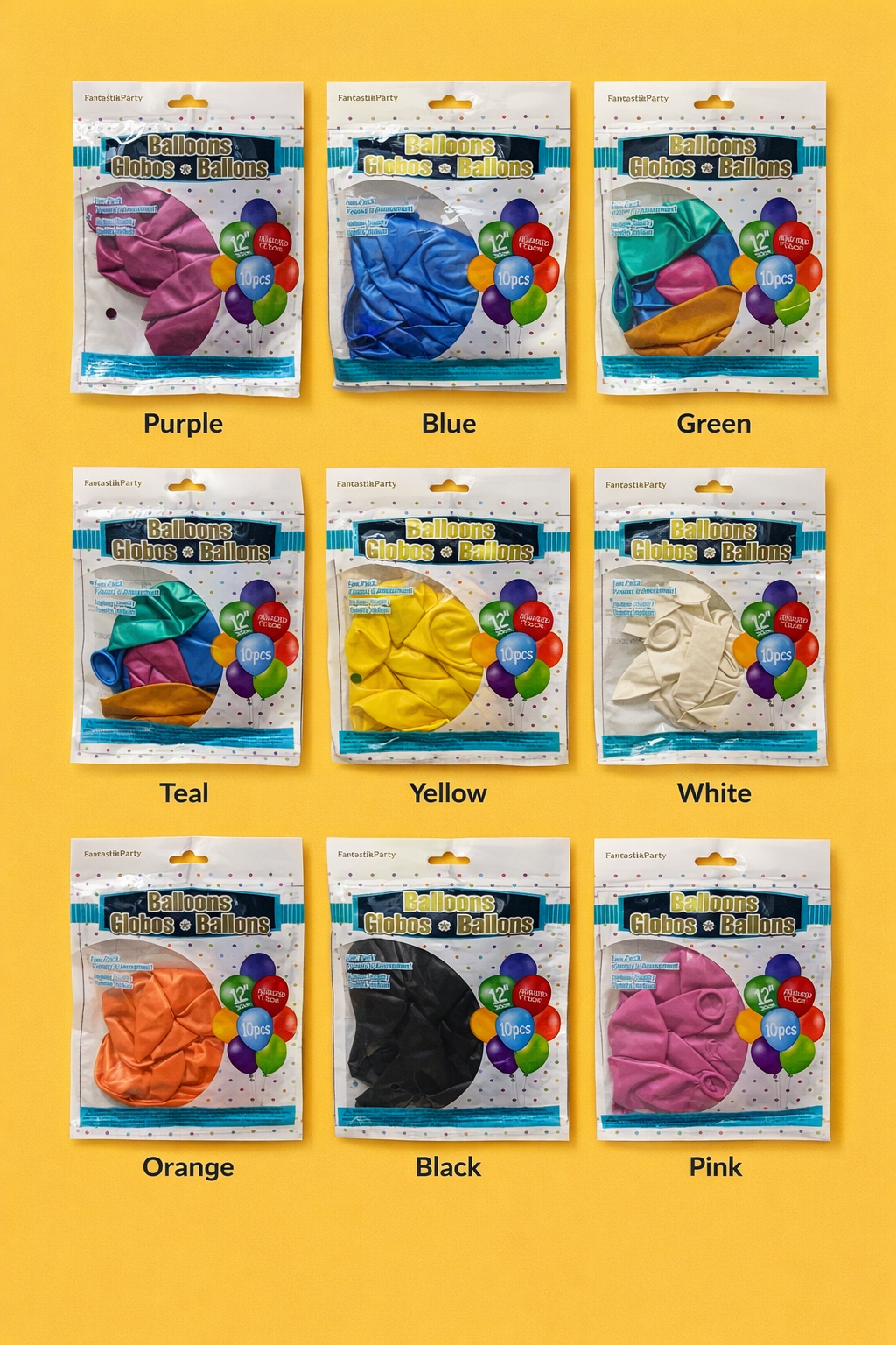 12" Latex Balloon - Blue