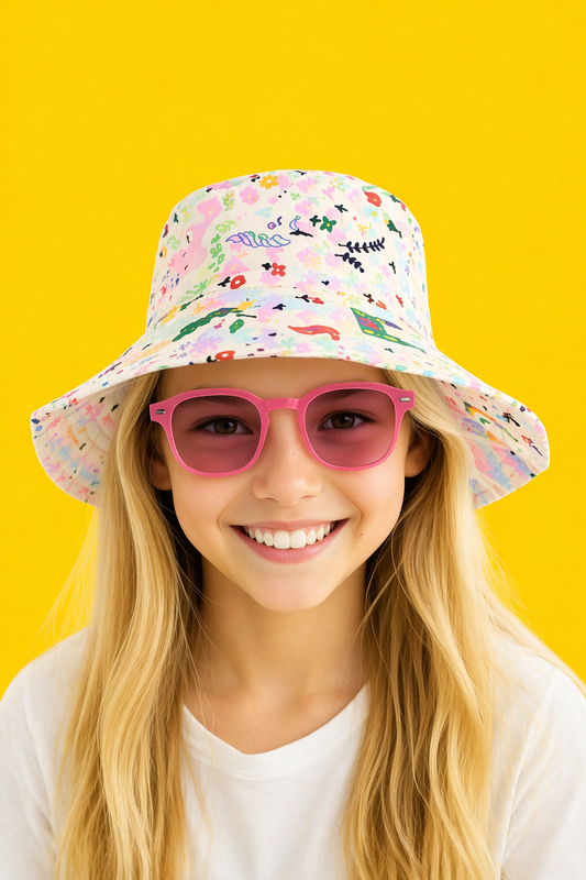 Girls Hat Sunglasses Combo Set