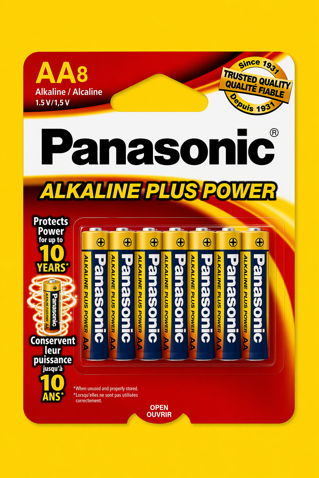 AA Batteries panasonic Alkaline 2 pk