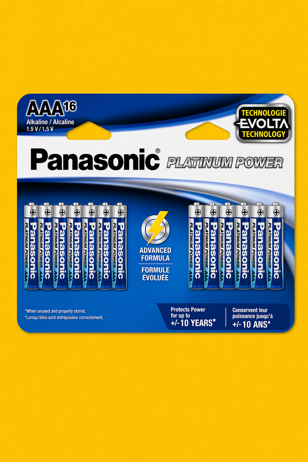 AAA Batteries panasonic Alkaline Platinum 4 pk