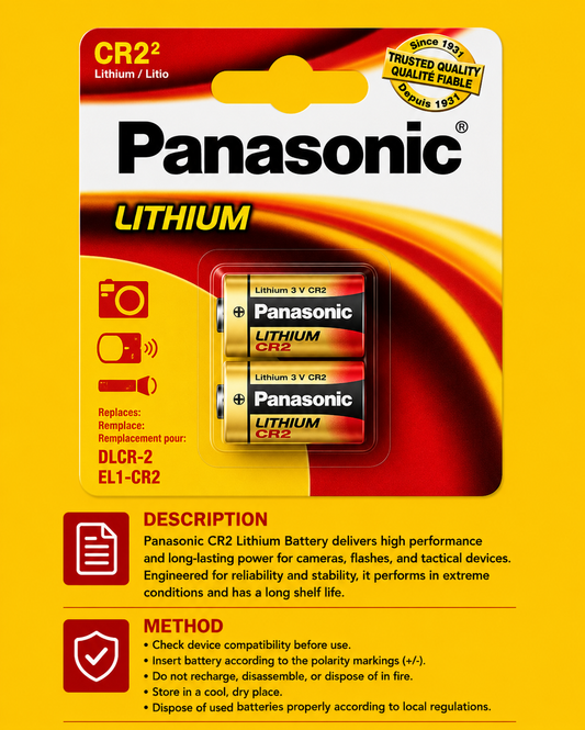 Battery lithium Speciality 2pk 3V CR2