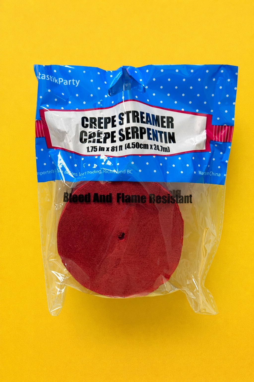Crepe Streamer