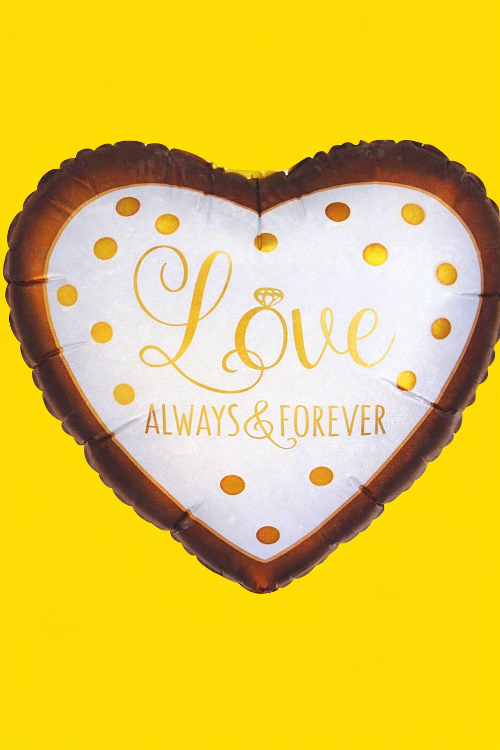 18-Mylar Balloon - SPARKING GOLD WEDDING