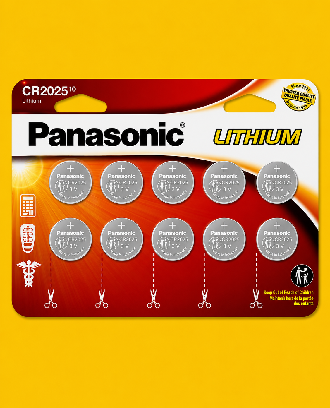 Battery - Coil Cell CR2025 10pk
