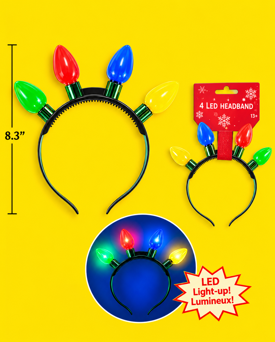 Christmas Items - Light Bulb Headband.