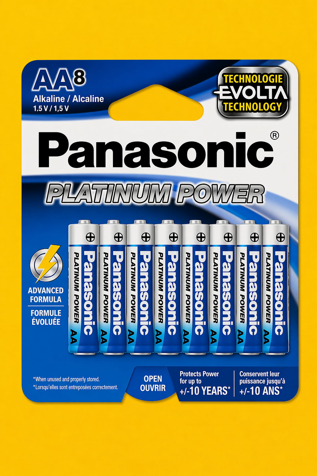 AA Batteries panasonic Alkaline Platinum 4 pk