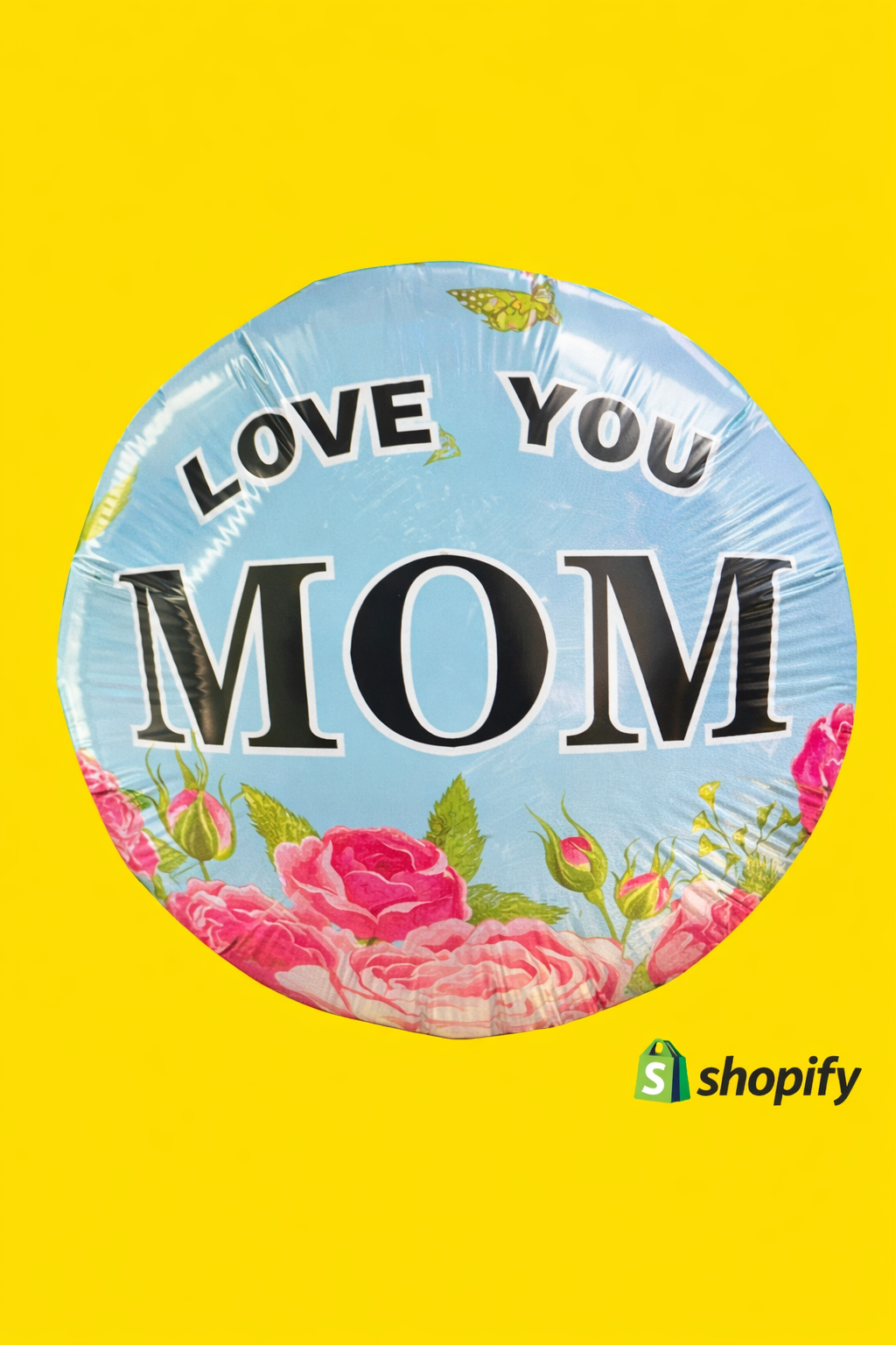 18-Mylar Balloon - LOVE U MOM