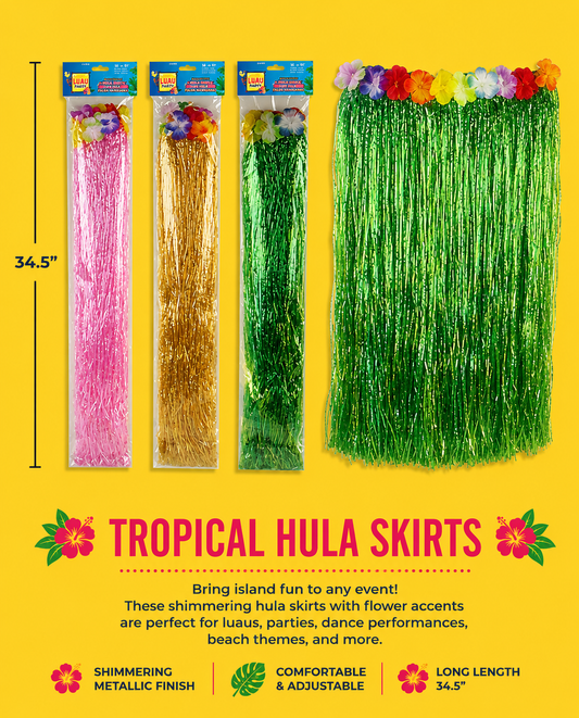 Luau Accessory - Adult Hula Skirt