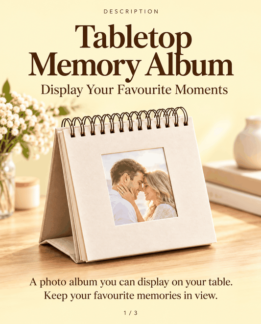Tabletop Memory Album - Display Your Favourite Moments