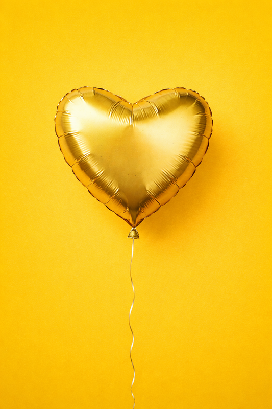 20" Foil Heart balloon -- Gold
