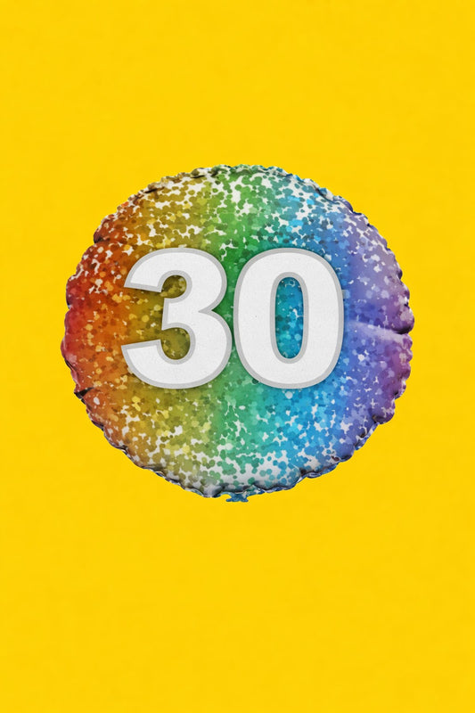 18-Round-Rainbow Confetti"30"