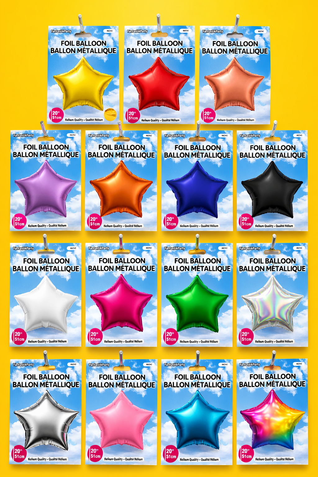 20" Foil Star Balloon -- Gold